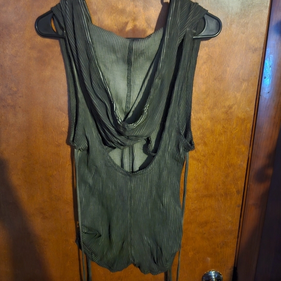 *SOLD* Dolls Kill Olive Green Jumpsuit - Picture 3 of 4